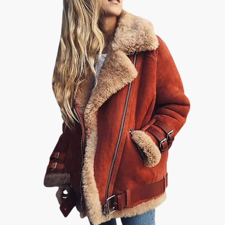 Women's Oversize Winter Jacket with Zip | Altivaro
