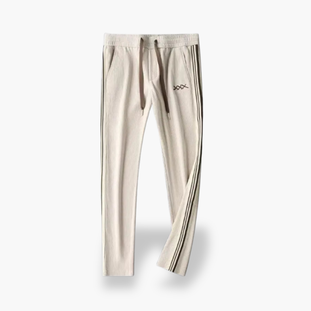 Tuta Sportiva Uomo in Cotone con Zip e Strisce Laterali | Altivaro