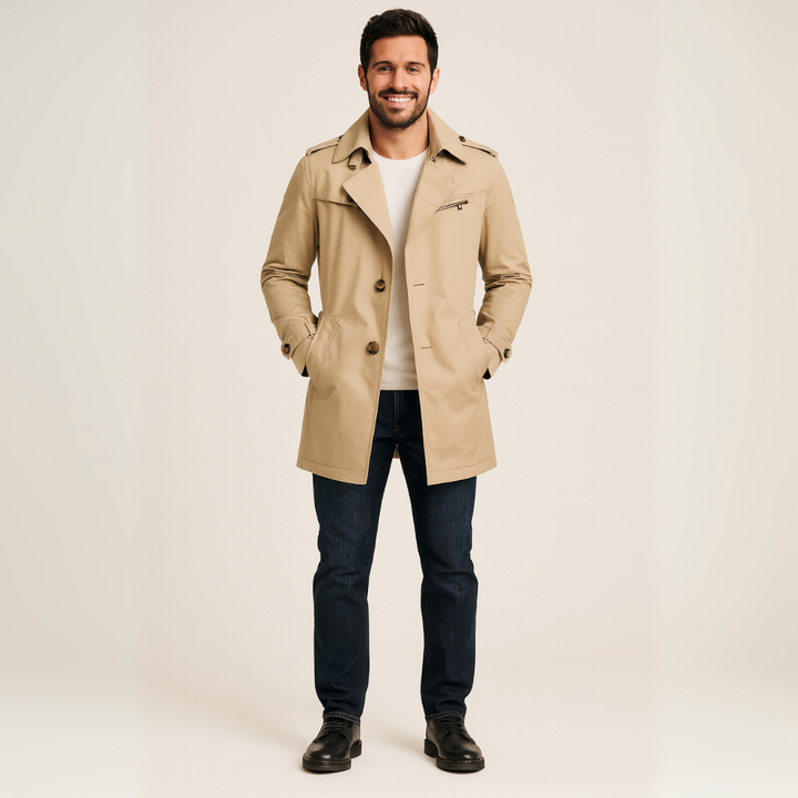 Men's Trench Waterproof Jacket | Altivaro