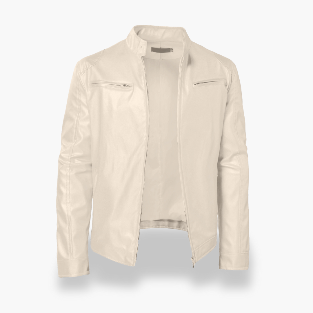 Giacca Uomo in Pelle Sintetica Casual Moto | Altivaro