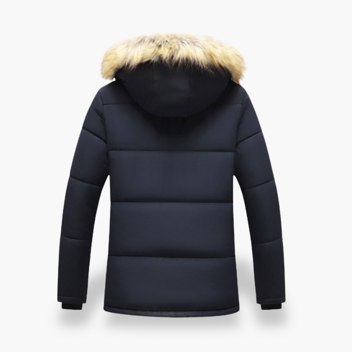Men's Winter Jacket Padded Down with Hood | Altivaro