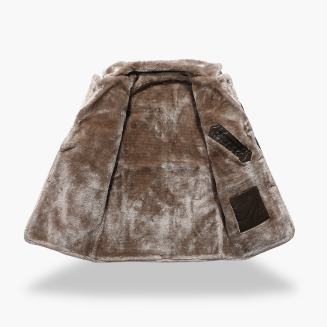 Men's Winter Leather Jacket Lined | Altivaro