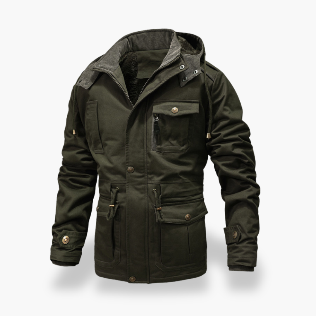 Men's Waterproof Winter Jacket with Hood | Altivaro