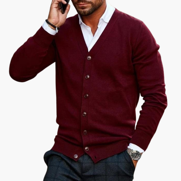 Men's Cardigan with Buttons | Altivaro