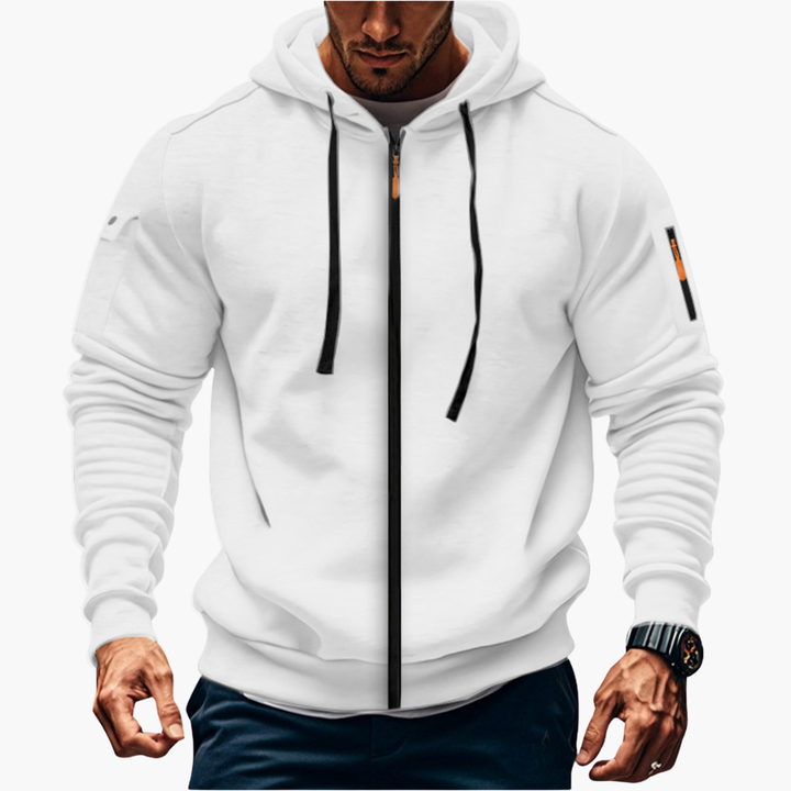 Felpa con Cappuccio Uomo con Zip e Tasche | Altivaro
