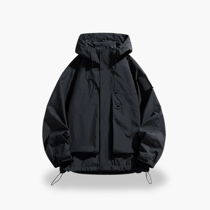 Men's Waterproof Jacket with Hood and Pockets | Altivaro