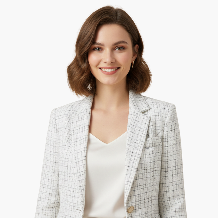 Blazer Donna in Tweed con Bottone | Altivaro