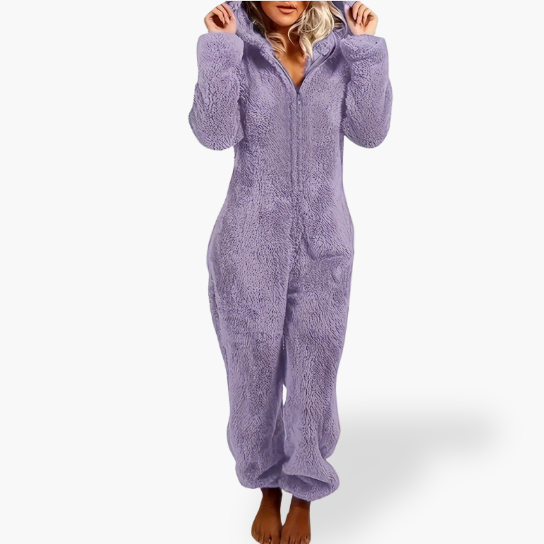 Tuta Intera Donna Pile Caldo con Cappuccio | Altivaro