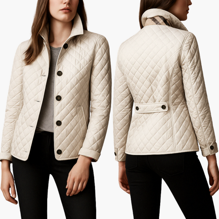 Women's Lightweight Quilted Winter Jacket with High Collar | Altivaro