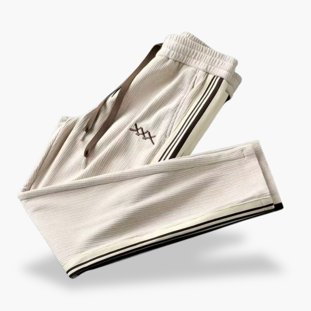 Tuta Sportiva Uomo in Cotone con Zip e Strisce Laterali | Altivaro