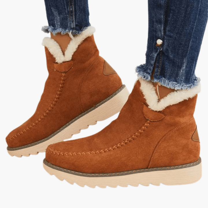 Women's Winter Orthopedic Ankle Boots Suede Warm | Altivaro