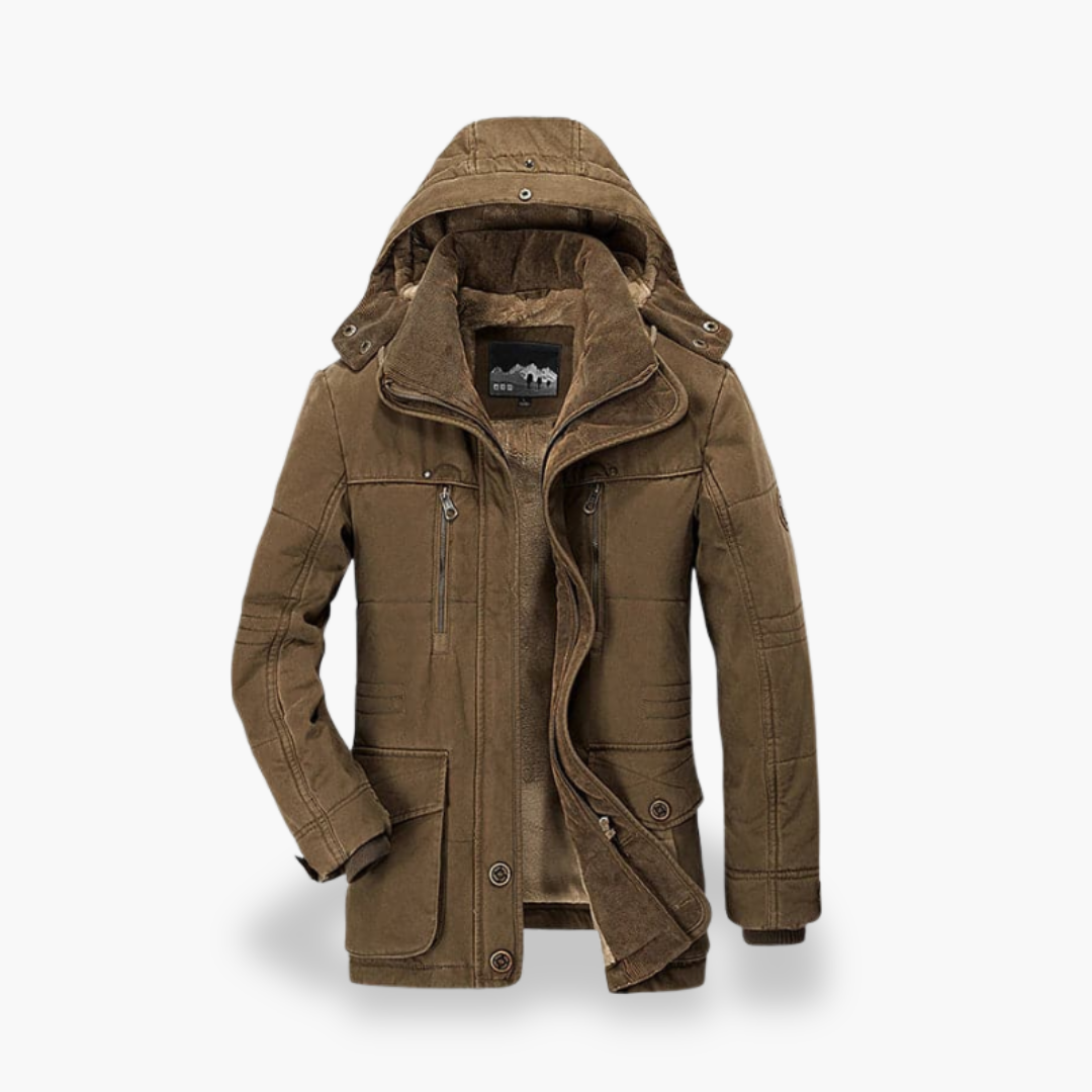 Men's Wool Jacket with Hood | Altivaro