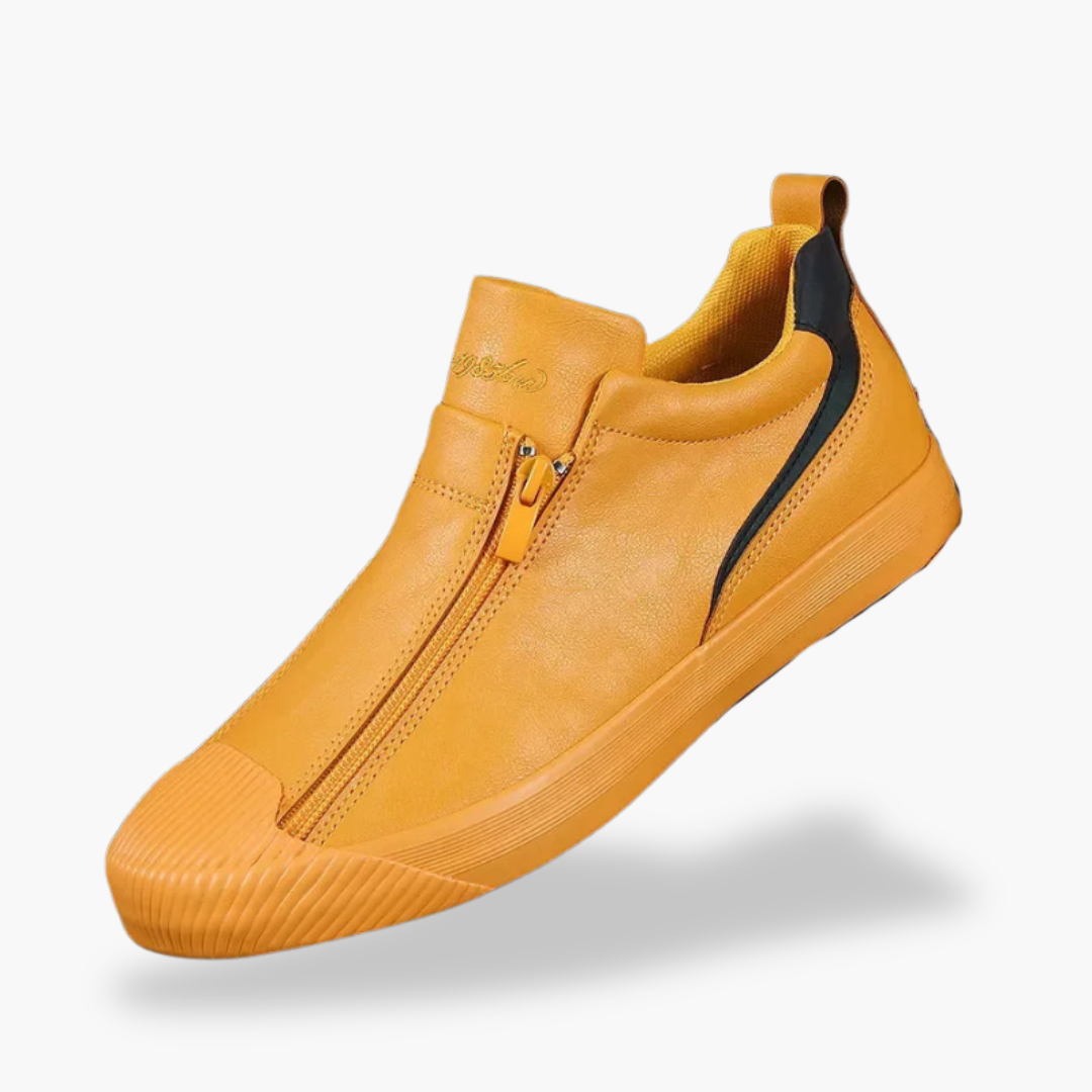 Men's Orthopedic Leather Shoes with Zip | Altivaro