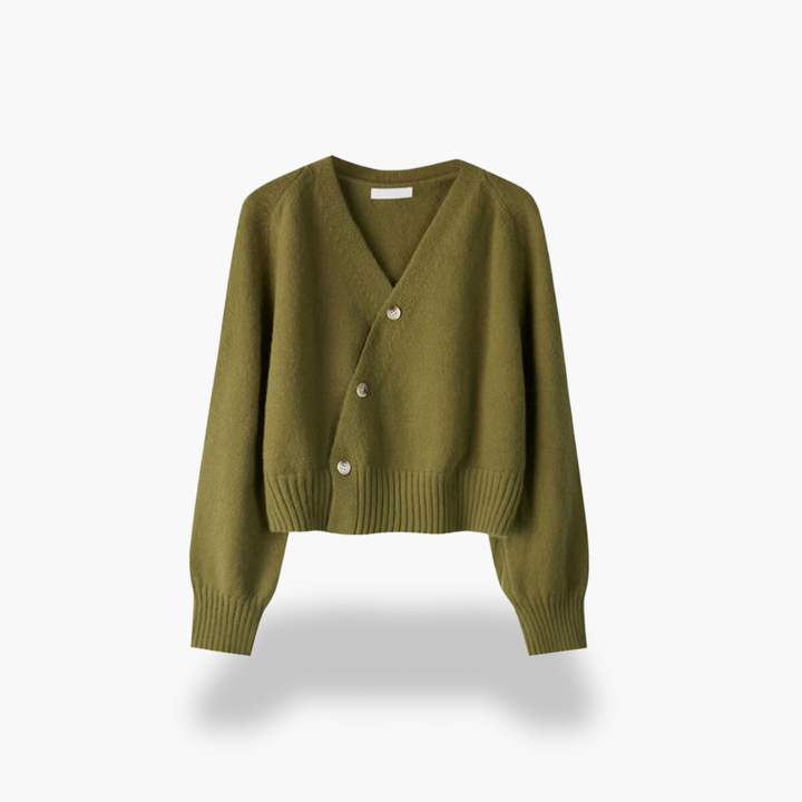 Asymmetric Buttoned Cardigan for Women | Altivaro