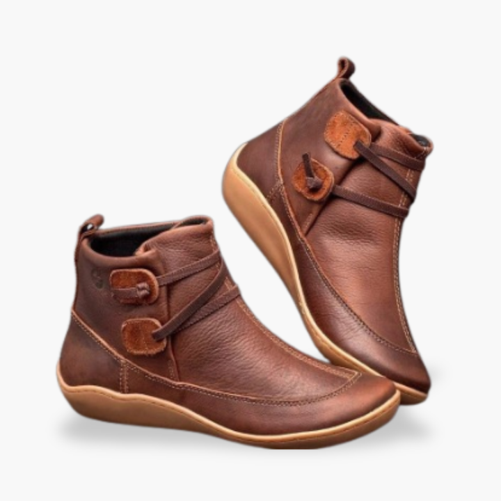 Women's Orthopedic Ankle Boots in Soft Leather Non-Slip | Altivaro