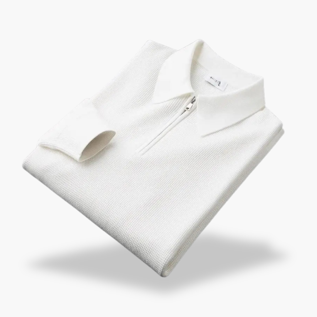 Maglione Uomo con Collo a Polo e Zip | Altivaro