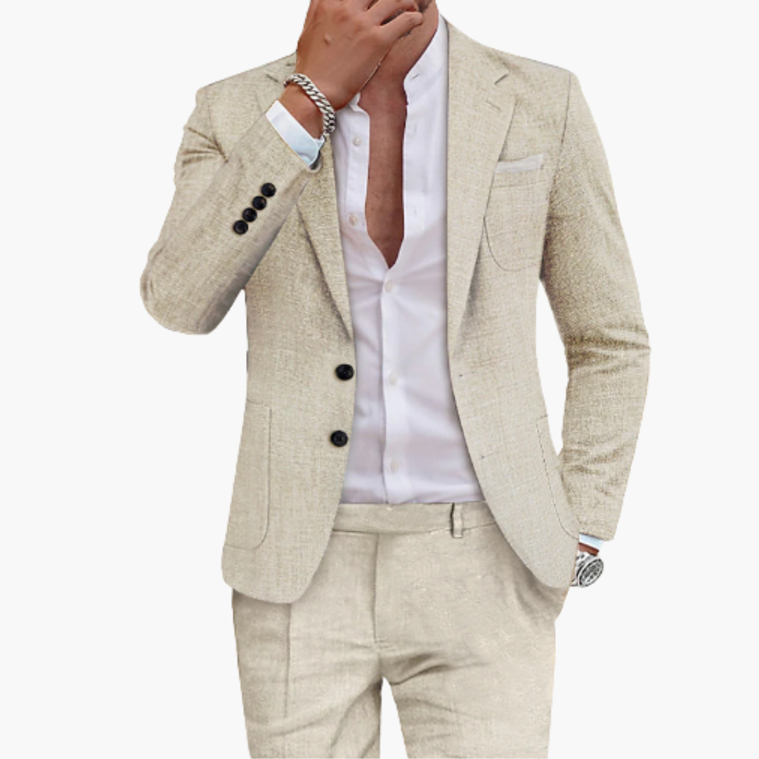 Abito Uomo Lino da Cerimonia Estivo Slim Fit | Altivaro