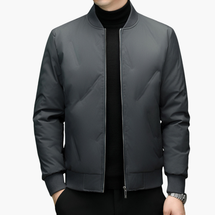 Men's Padded Winter Casual Synthetic Bomber Jacket | Altivaro