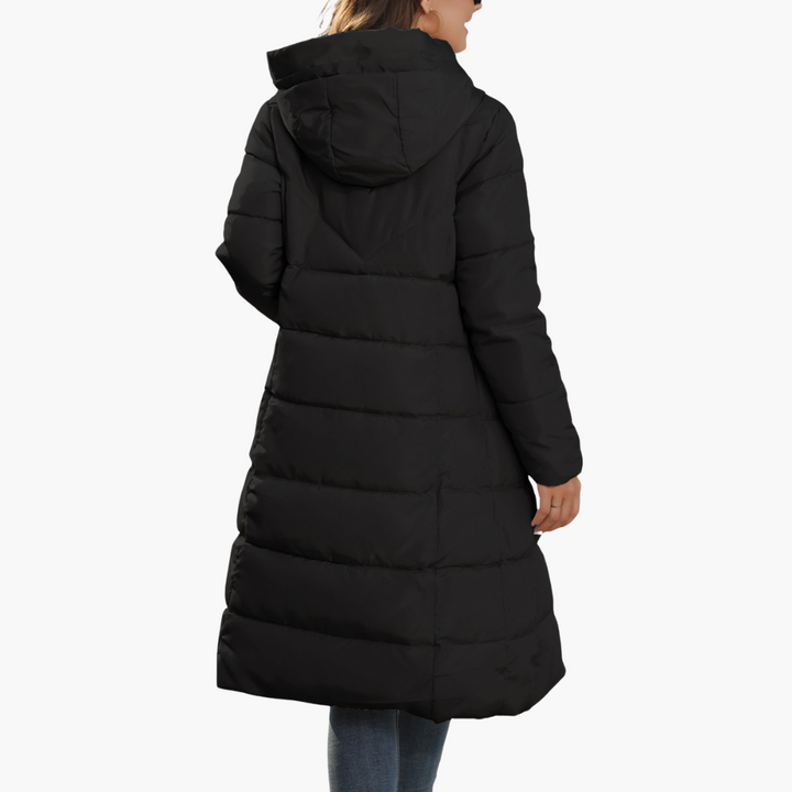 Long Down Jacket with Hood Women's Winter | Altivaro