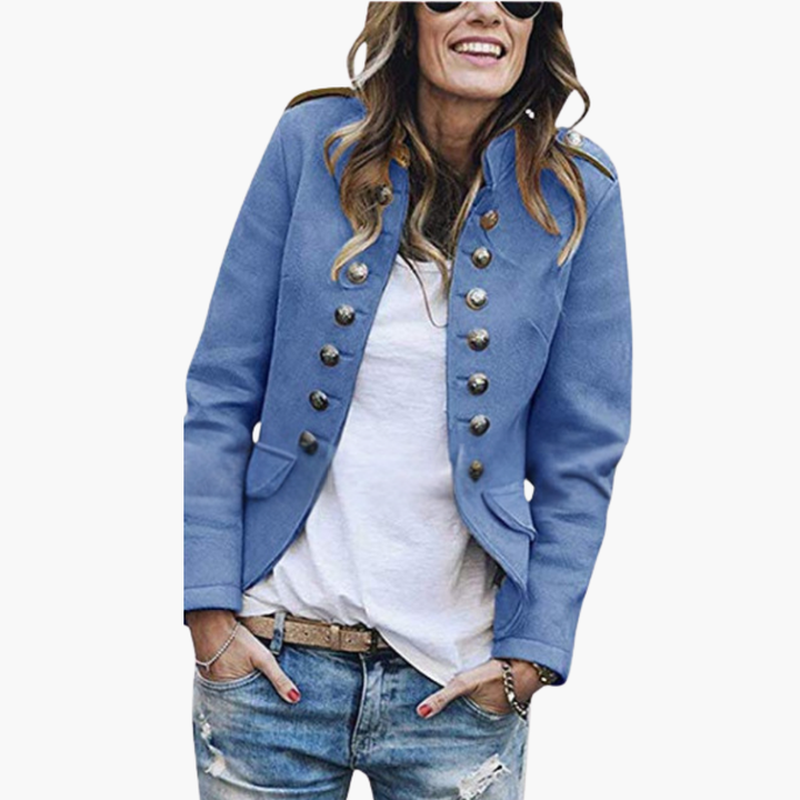 Women's jacket with metal buttons | Altivaro