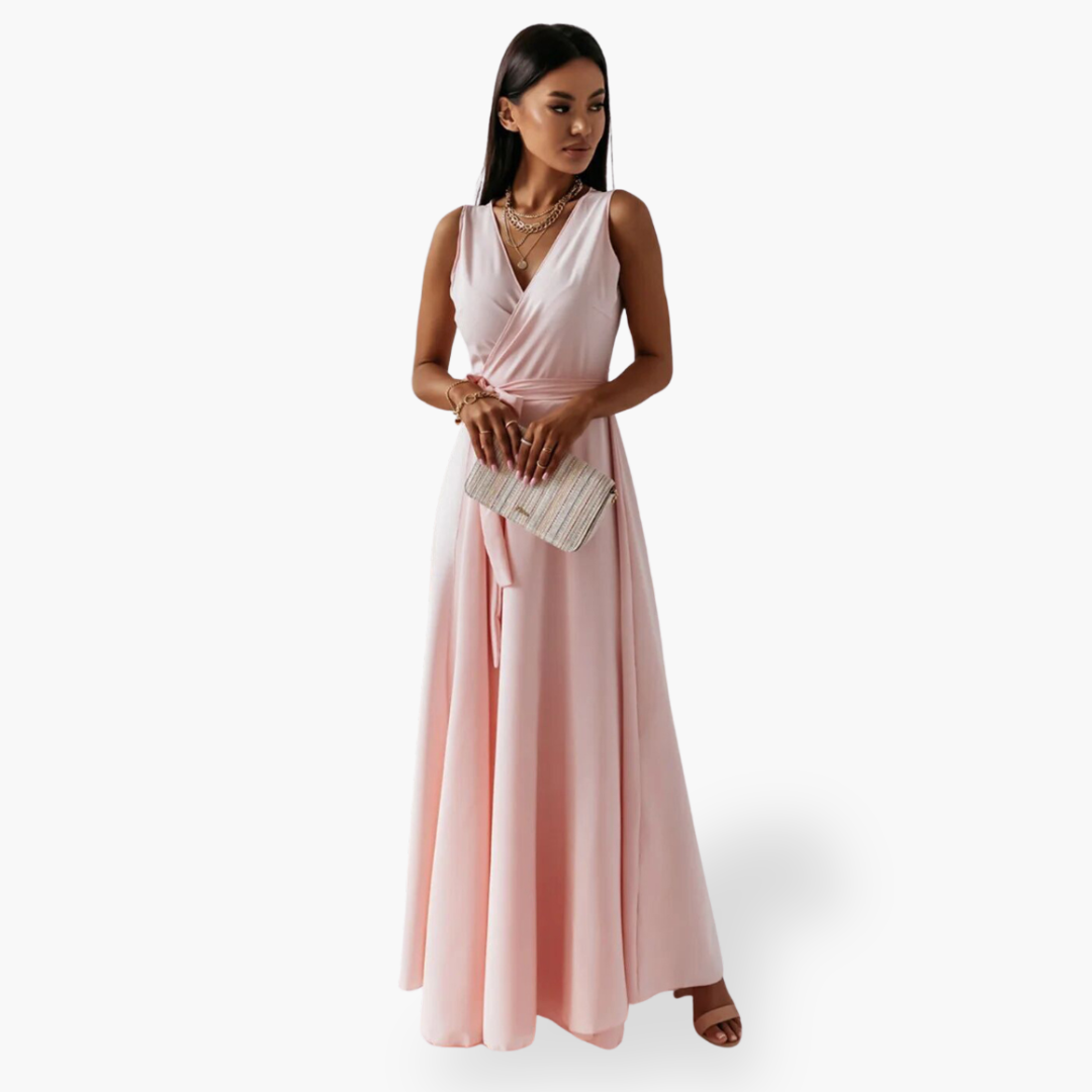 Abito lungo elegante senza maniche da donna | Altivaro