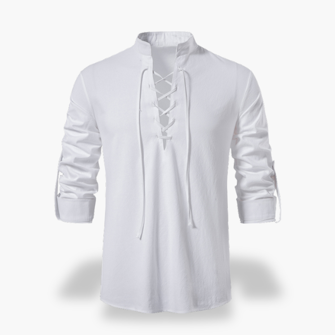 Camicia Uomo con Lacci a Maniche Lunghe | Altivaro
