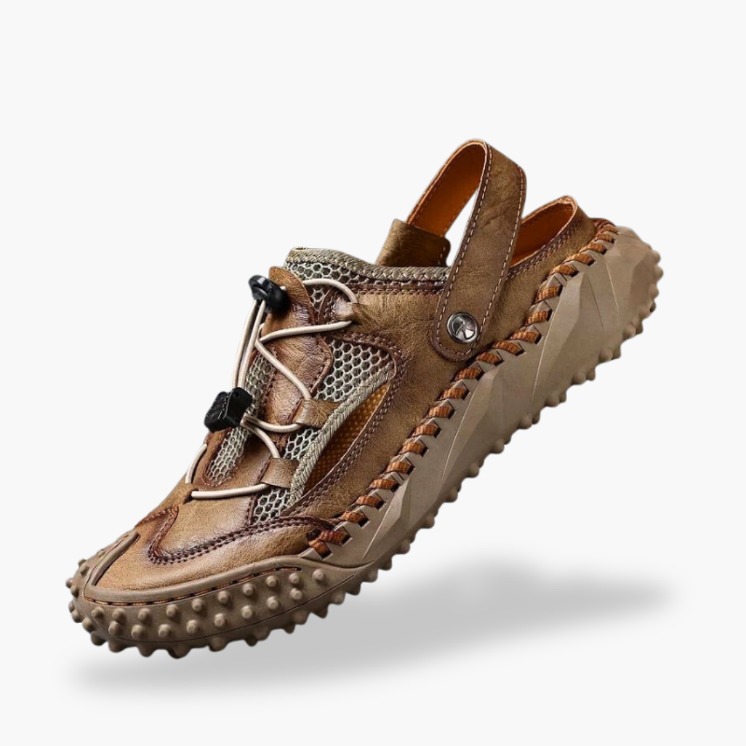 Men's Orthopedic Shoes in Leather and Mesh with Non-Slip Sole | Altivaro