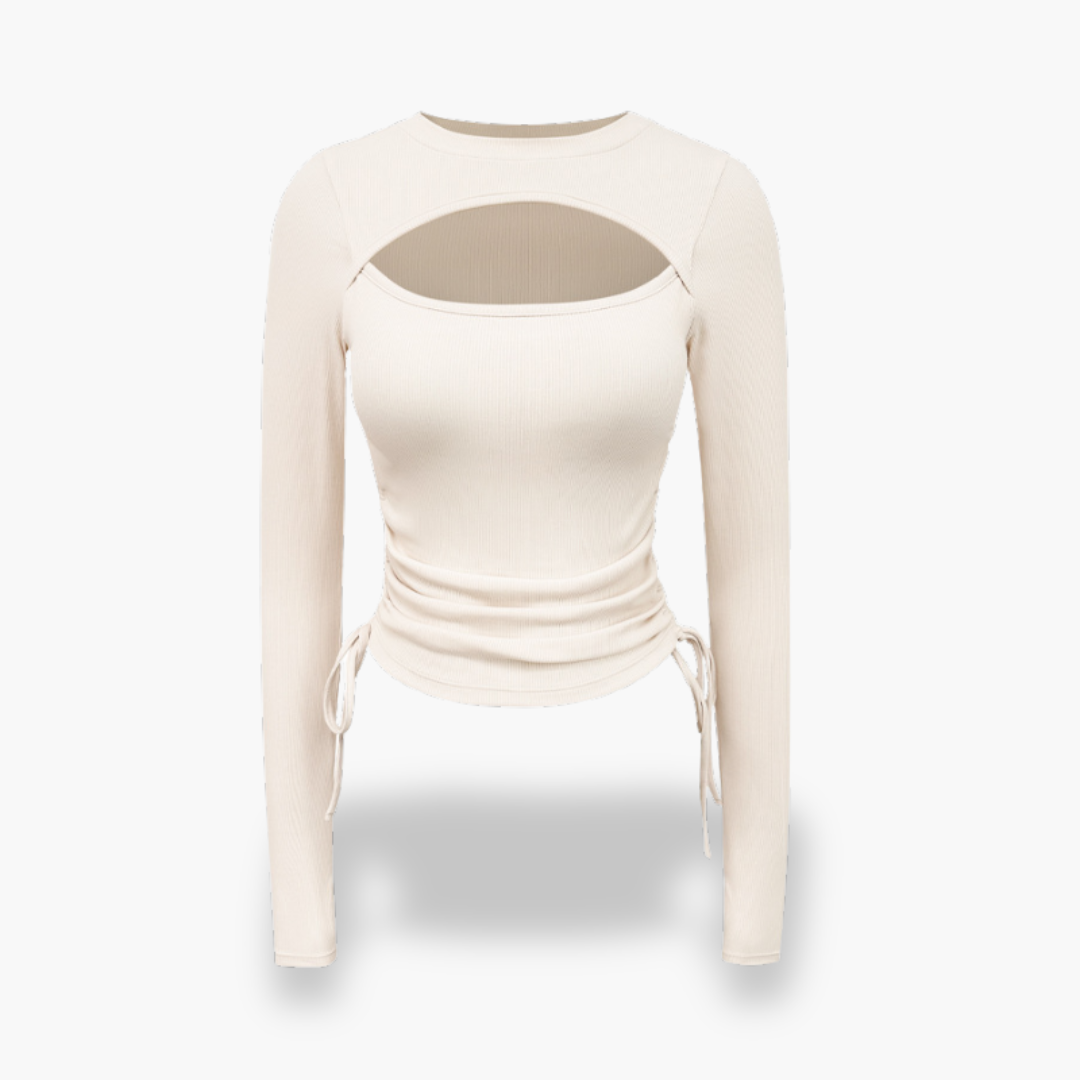 Top da donna con dettagli in pizzo e cut-out | Altivaro