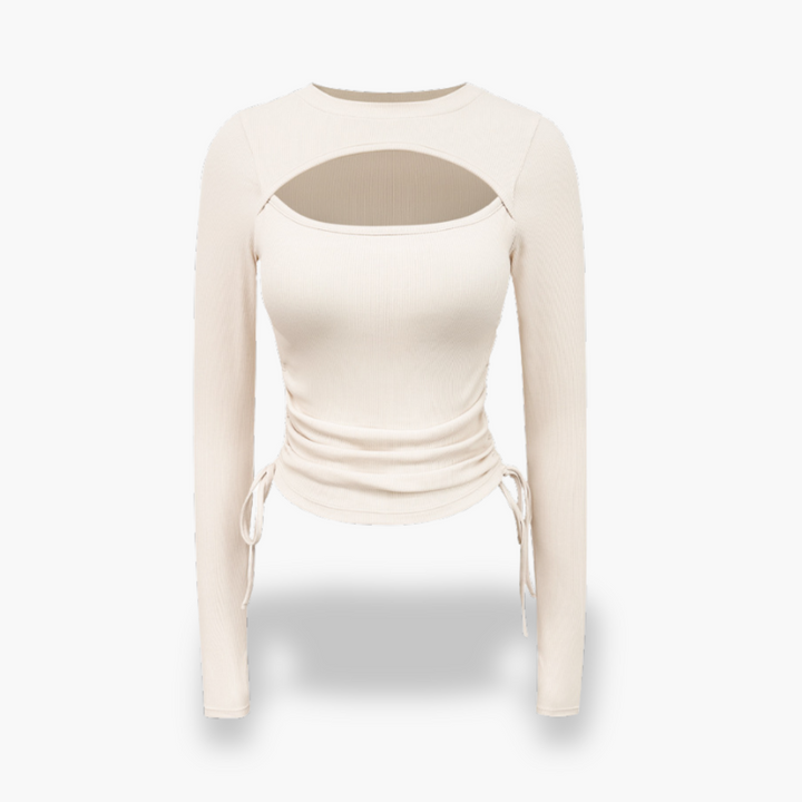 Top da donna con dettagli in pizzo e cut-out | Altivaro