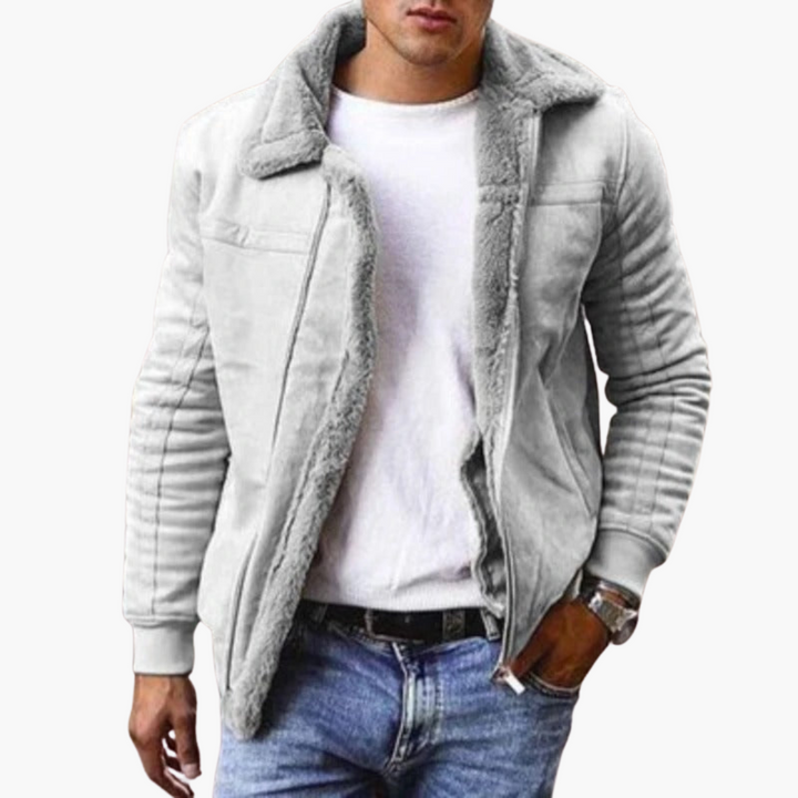 Men's Leather Jacket with Fur Lining | Altivaro