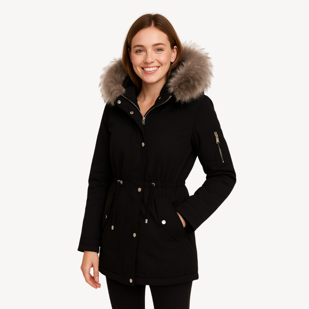 Women's Winter Jacket with Hood and Lining | Altivaro