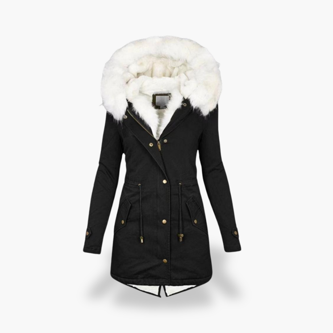 Parka Invernale Donna con Cappuccio Pelliccia Sintetica | Altivaro