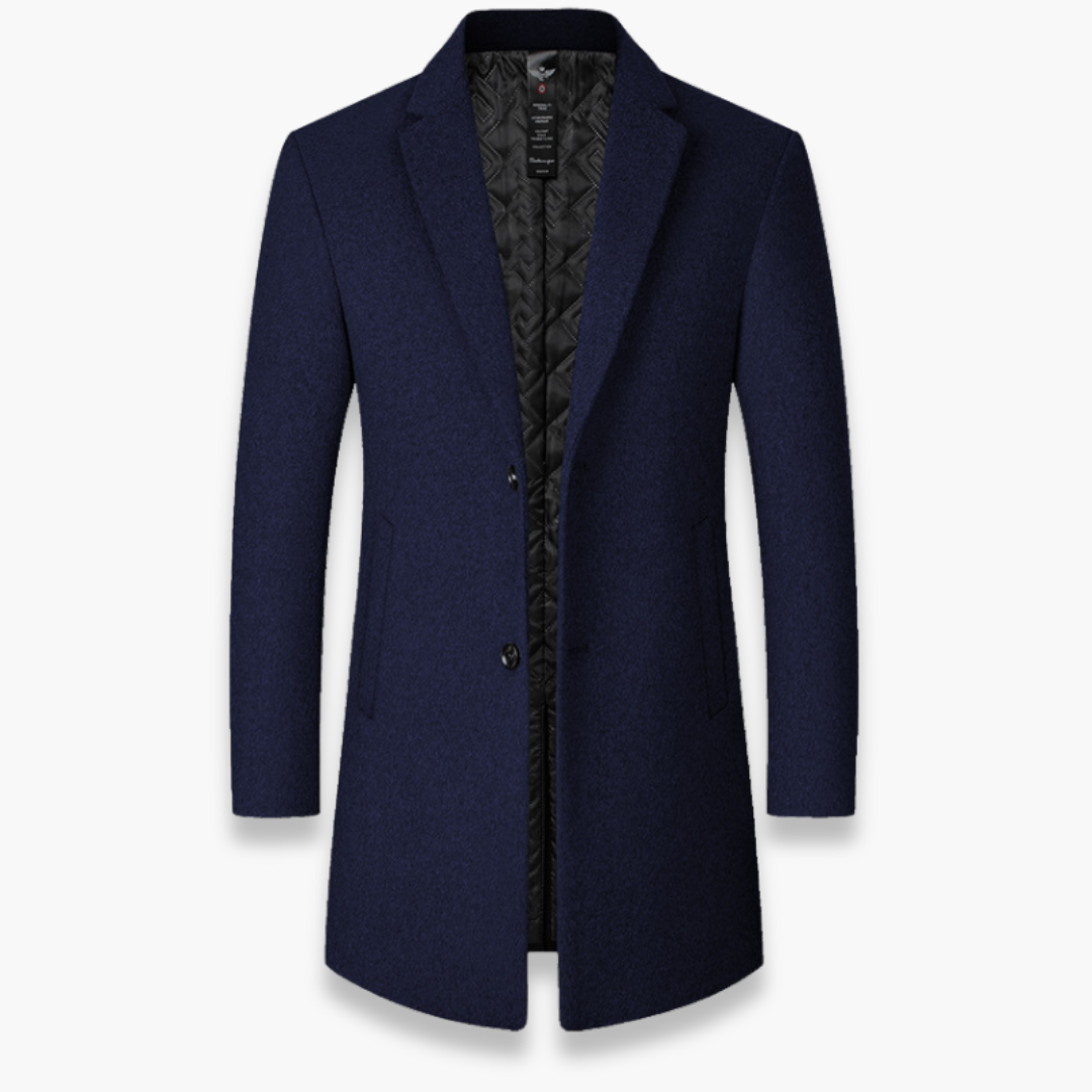 Altivaro | Cappotto Uomo - Misto Lana Giacca Slim Fit - Per Primavera e Inverno-Altivaro