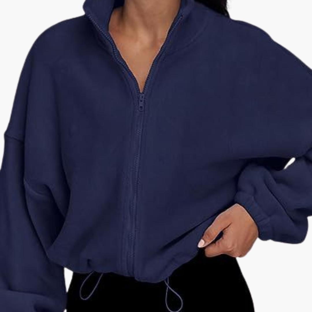 Women's Sweatshirt With Zip and Long Sleeves | Altivaro