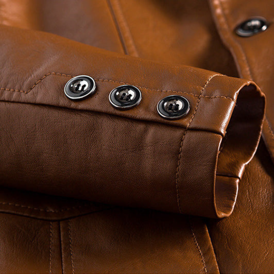 Giacca Uomo in Ecopelle Elegante con Tasche | Altivaro