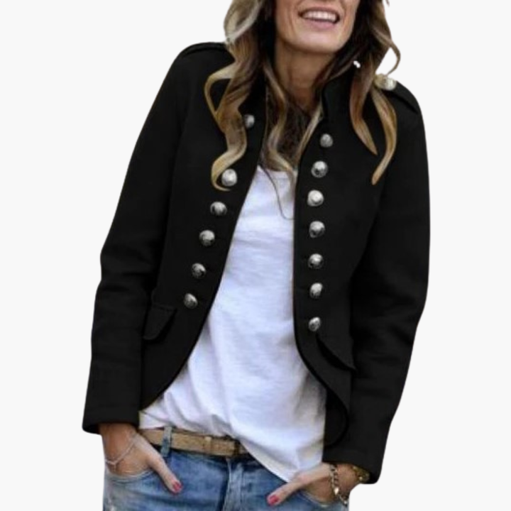 Women's jacket with metal buttons | Altivaro