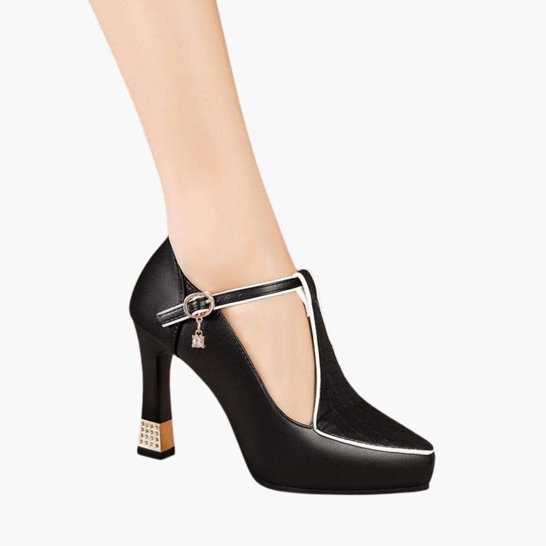 Women's Leather Orthopedic High Heel Pumps | Altivaro