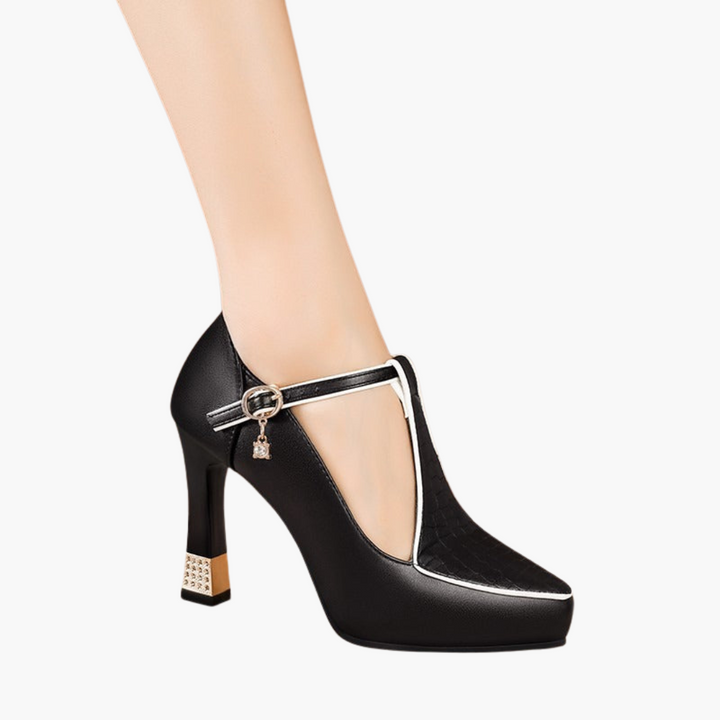 Women's Leather Orthopedic High Heel Pumps | Altivaro