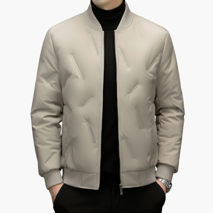 Men's Padded Winter Casual Synthetic Bomber Jacket | Altivaro