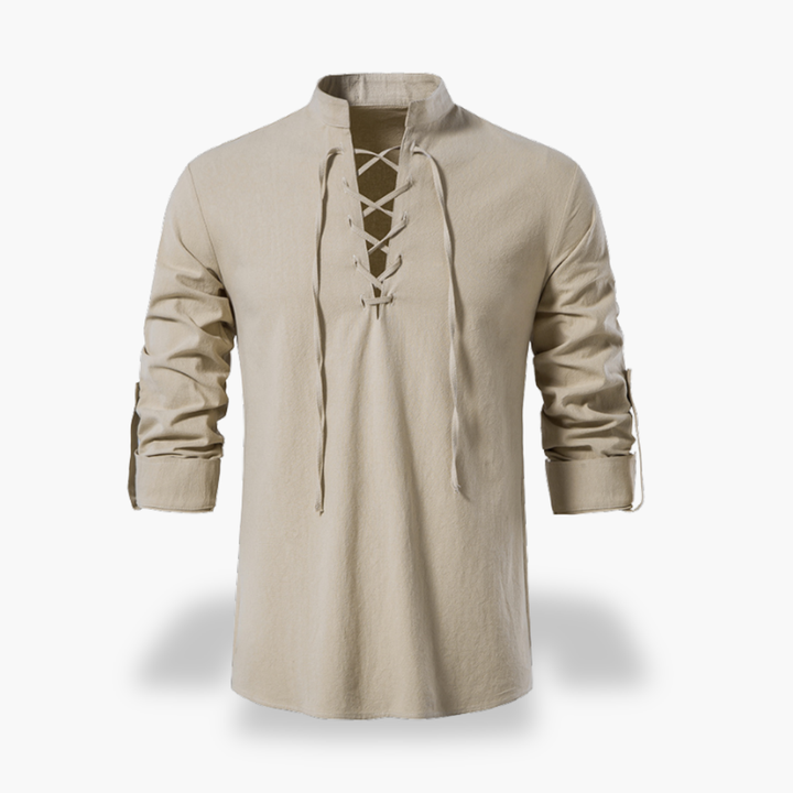 Camicia Uomo con Lacci a Maniche Lunghe | Altivaro