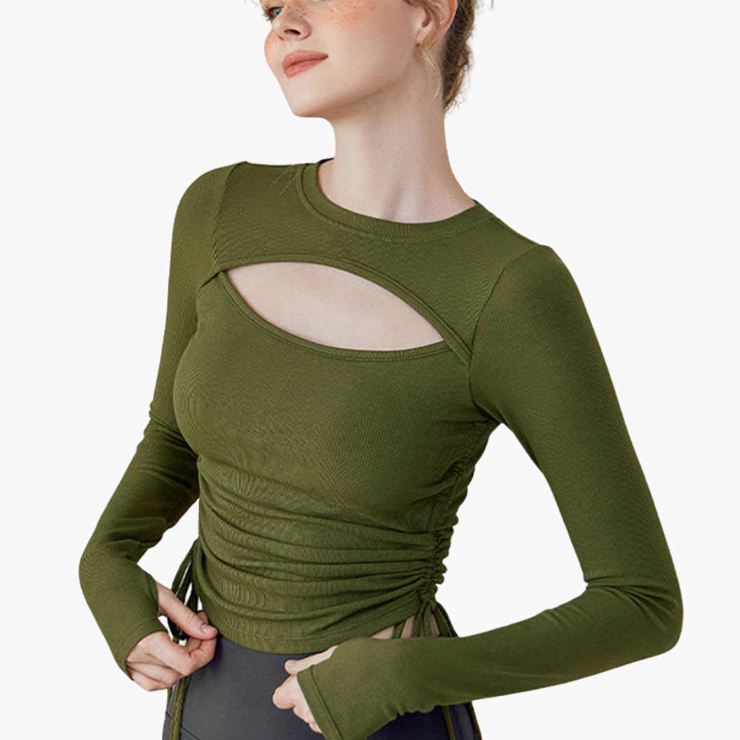 Top da donna con dettagli in pizzo e cut-out | Altivaro