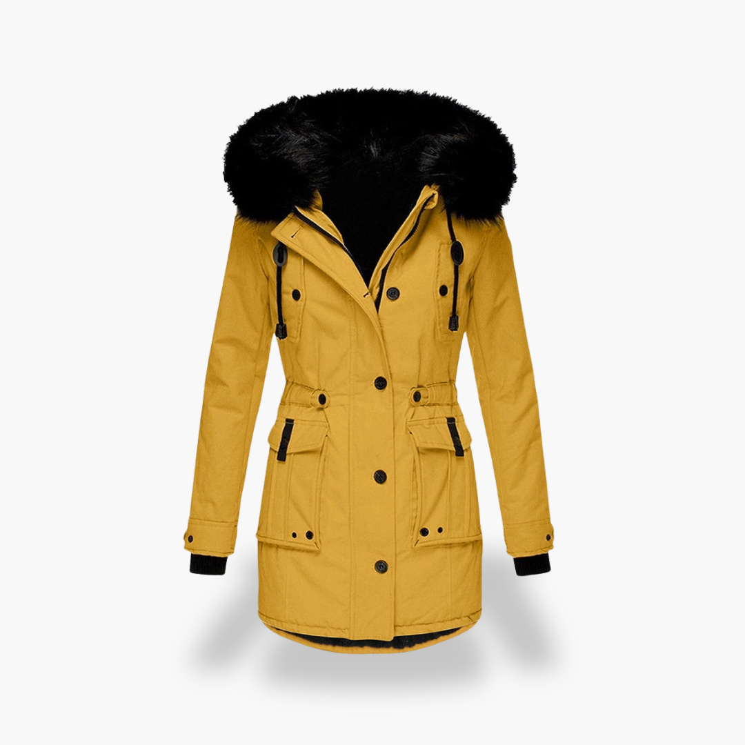 Parka Invernale con Cappuccio in Pelliccia Sintetica da Donna | Altivaro