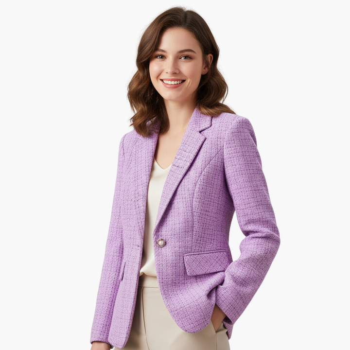 Blazer Donna in Tweed con Bottone | Altivaro
