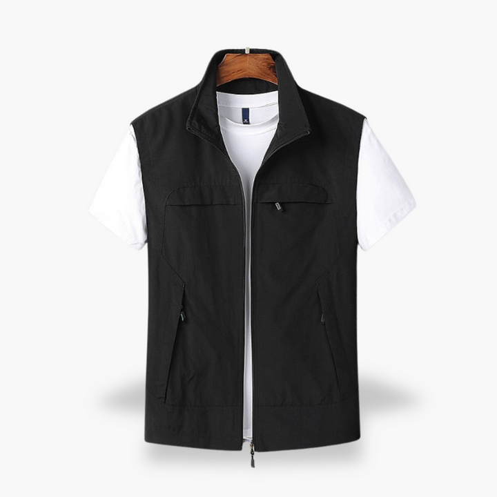 Men's Summer Lightweight Cotton Multi-pocket Vest | Altivaro
