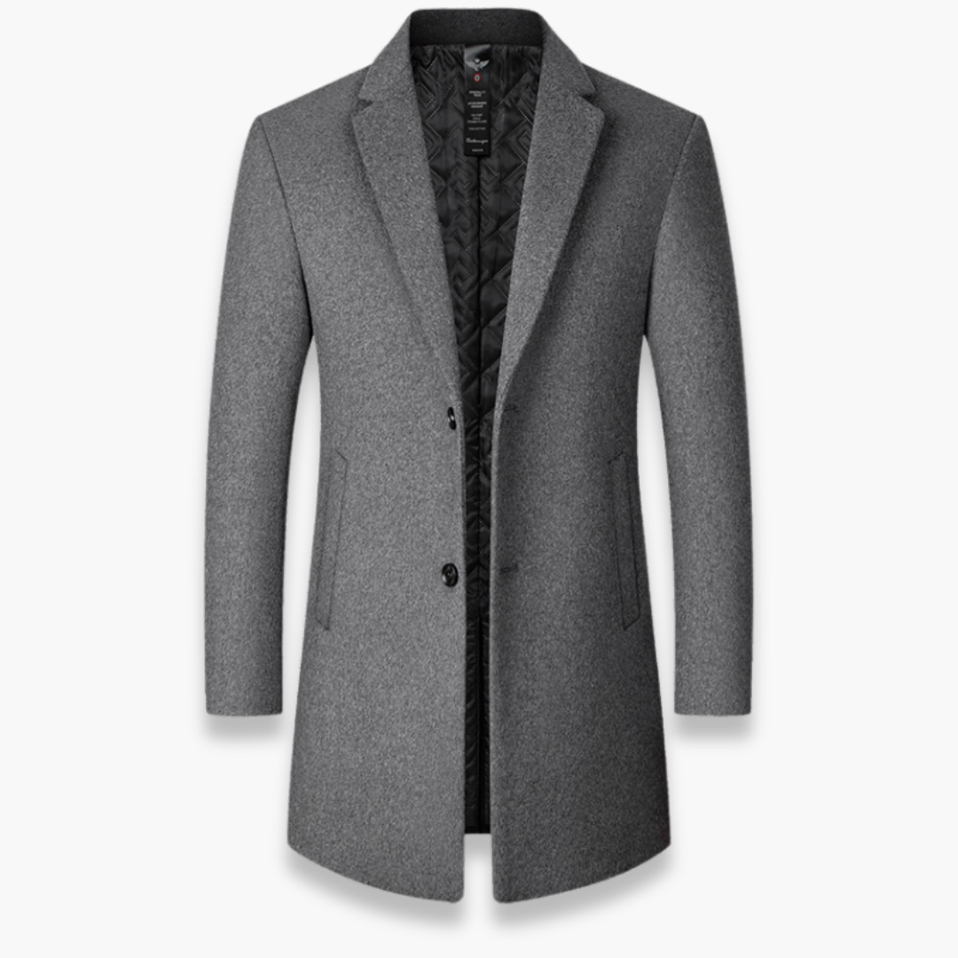 Altivaro | Cappotto Uomo - Misto Lana Giacca Slim Fit - Per Primavera e Inverno-Altivaro