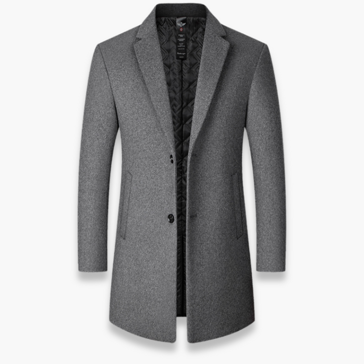 Altivaro | Cappotto Uomo - Misto Lana Giacca Slim Fit - Per Primavera e Inverno-Altivaro