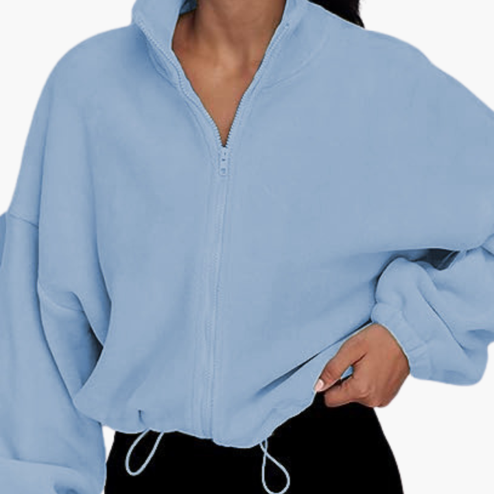 Women's Sweatshirt With Zip and Long Sleeves | Altivaro