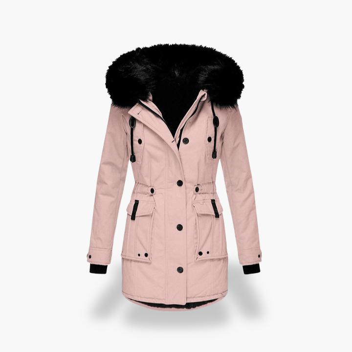 Parka Invernale con Cappuccio in Pelliccia Sintetica da Donna | Altivaro