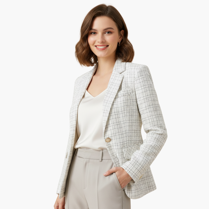 Blazer Donna in Tweed con Bottone | Altivaro