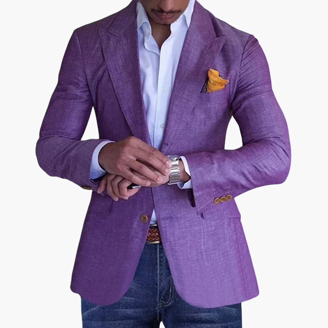 Blazer Elegante Uomo in Lino Slim Fit | Altivaro